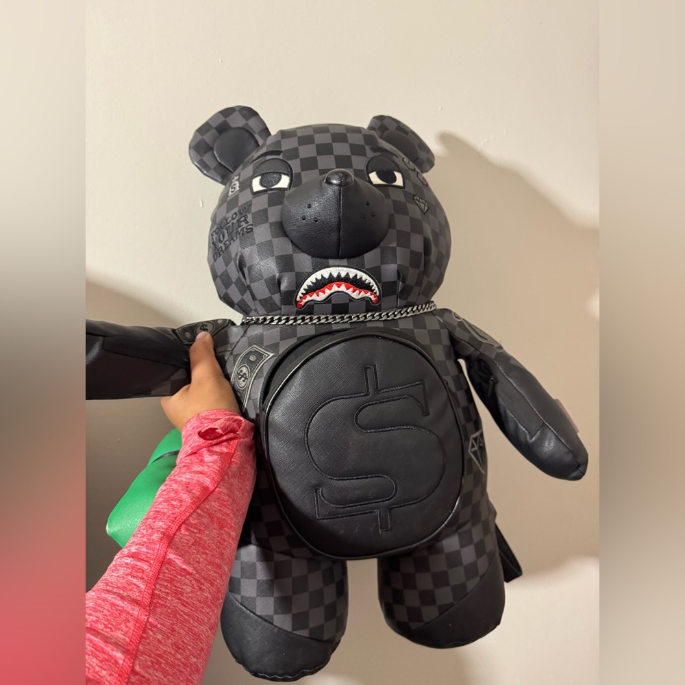 Sprayground Black Checkered Backpack Limited Edition